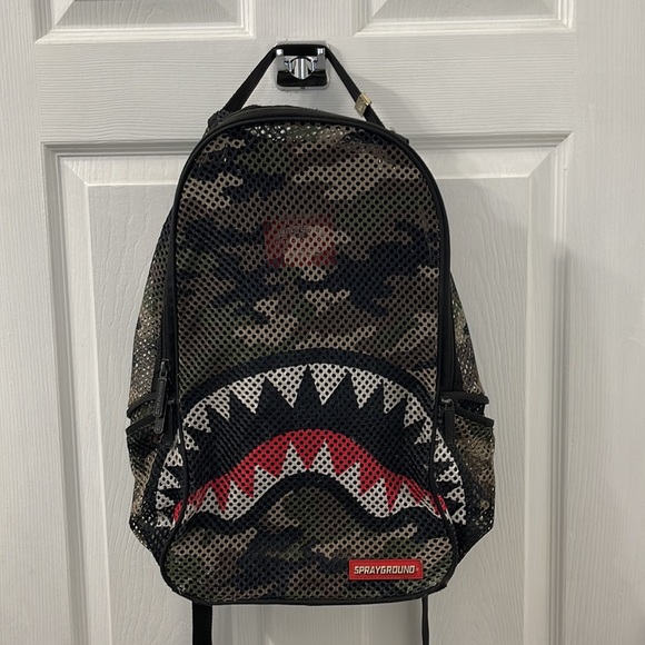 Sprayground Bags Sprayground Mesh Camo Shark Backpack Limited